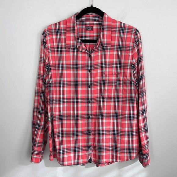 Boys youth kids 16 UNTuKit button down plaid shirt - Picture 1 of 8